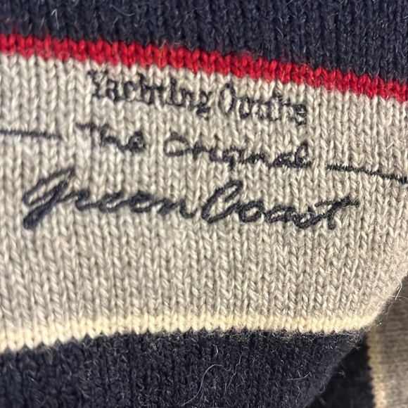 Green Coast Yachting Outfits Sweater Quarter Zip Merino Wool Alpaca Blend Italy - Picture 10 of 10